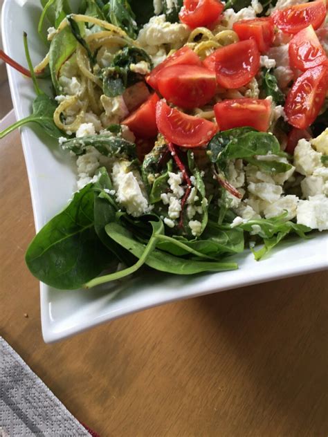 Nudelsalat Mit Spinat Pesto Und Feta Muddis Kochen