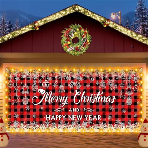 Amazon RUMIA Christmas Garage Door Banner Decors Large Merry