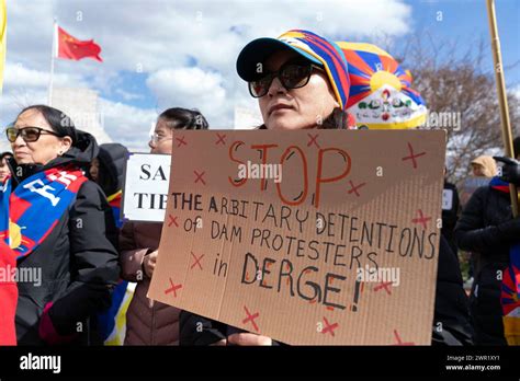 Tibet Supporters Protest Outside China S Embassy To Commemorate The