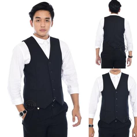 Jual Vest Rompi Jas Pria Formal Kerja Kantor Premium High Quality