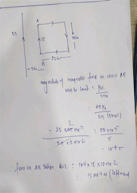 A Rectangle Loop Abcd Is Placed Near On Infinite Length Current