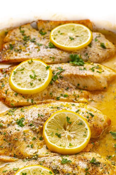 Lemon Butter Baked Tilapia Recipe Wholesome Yum Baked Tilapia