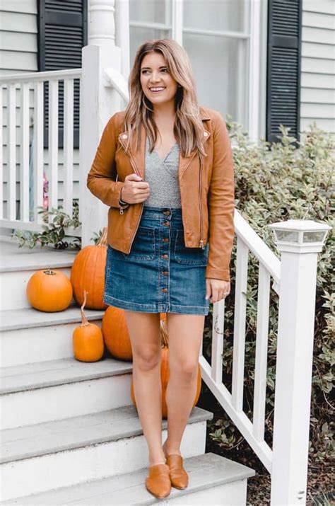 Simple Fall Outfits With Skirts Lady Decluttered