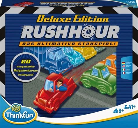 ThinkFun 76440 Rush Hour Das Bekannte Stau Spiel In Der Deluxe