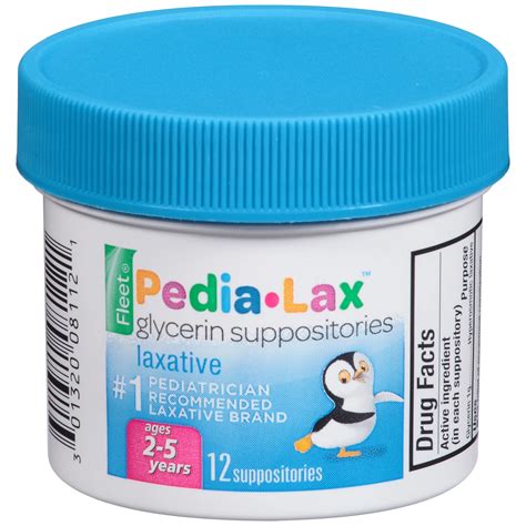 Fleet Pedia Lax Glycerin Child Suppositories Laxative Shop Digestion