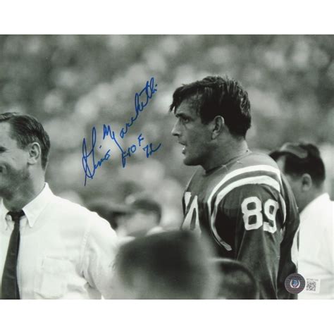 Gino Marchetti Signed Colts X Photo Inscribed Hof Beckett