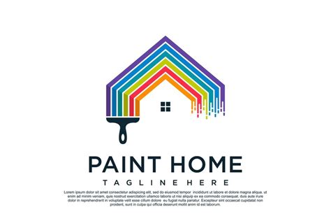 Premium Vector Paint Logo Design Template With Creative Unique