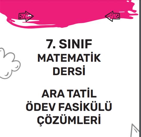 7 SINIF MATEMATİK ARA TATİL ÖDEVİ PDF ÇÖZÜMLERİ Ramazan AKKUŞ