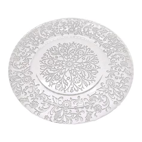 Neel Blue Charger Plates For Table Decoration Royal Silver Design