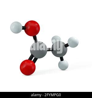 Acetic Acid Molecule Stock Photo Alamy