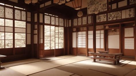 Premium AI Image | interior of japanese temple