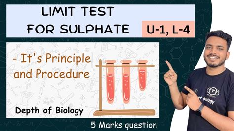 Limit Test For Sulphate Limit Test For Sulphate In Pharmaceutical