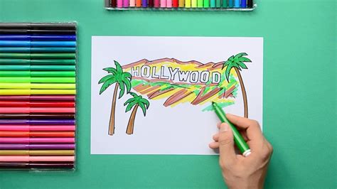 Hollywood Sign Drawing At Explore Collection Of