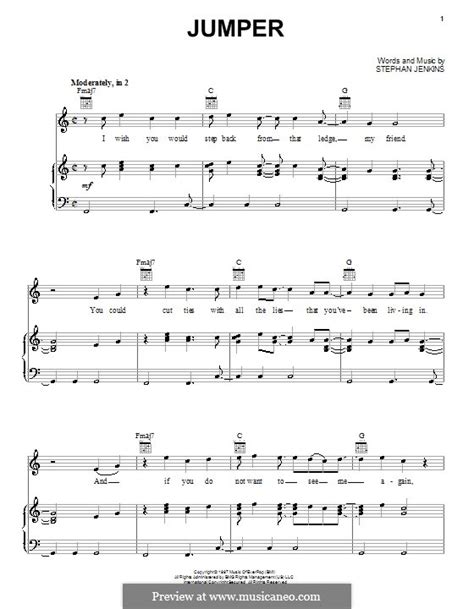 Jumper (Third Eye Blind) by S. Jenkins - sheet music on MusicaNeo