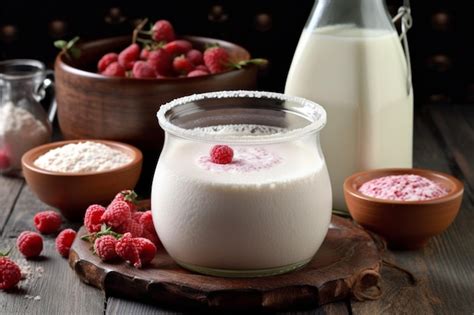 Premium AI Image Milk Kefir Fermented Products 2ceeaf