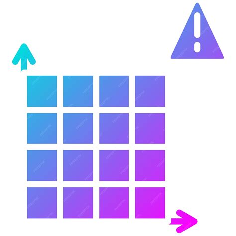 Ícone de vetor de matriz de risco pode ser utilizado para o conjunto de