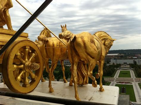 Golden Horses The Progress Of The State Minnesota State Capitol