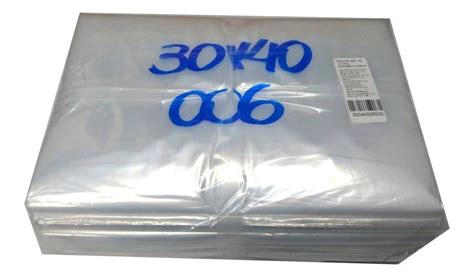 Saco Plástico Transparente 30x40 Pacote 1kg Mercado Livre