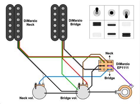 Dimarzio Wiring Diagrams Humbuckers