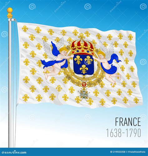 Kingdom of France, Historical Flag, 1638 - 1790 Stock Vector - Illustration of medieval ...