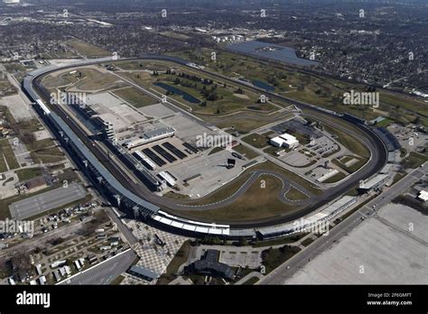 An Aerial View Of The Indianapolis Motor Speedway Saturday March 20