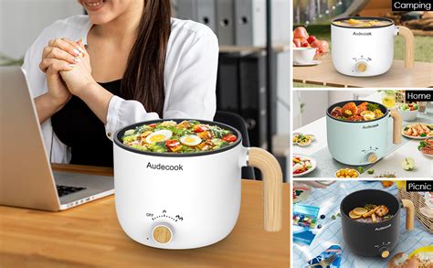 Audecook Elektrische Hot Pot Und Dampfgarer 1 5L Tragbare Mini