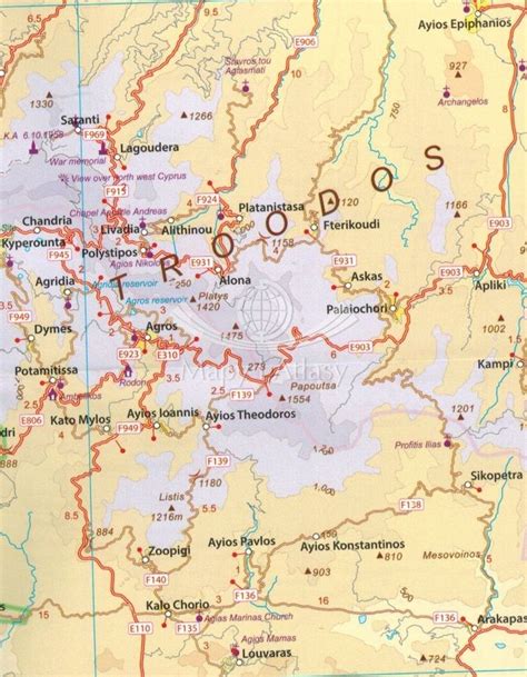 Cypr Sk Adana Mapa Wodoodporna Mapa Itmb