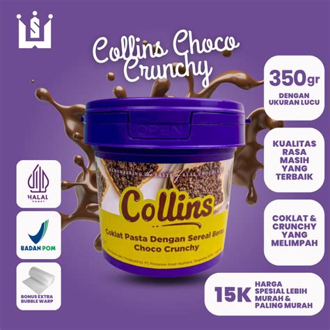 Jual Collins Choco Crunchy Gr Coklat Collins Crunchy Collin Crunchy