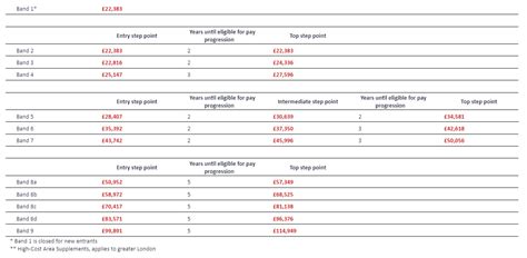 Nhs Pay Scale Band