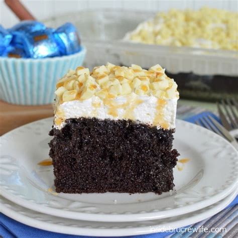 White Chocolate Caramel Poke Cake Inside BruCrew Life Bloglovin