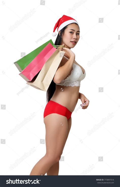 Beautiful Sexy Woman Wearing Bikini Red Stock Photo Shutterstock