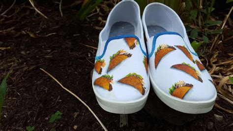 Custom Handpainted Taco Shoes