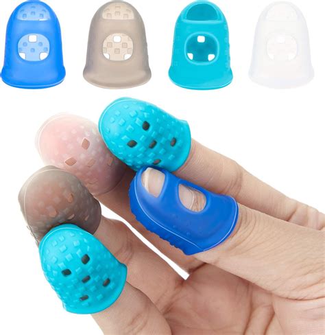 Amazon 36 Pieces Rubber Fingers Tips Guard With 3 Sizes Finger