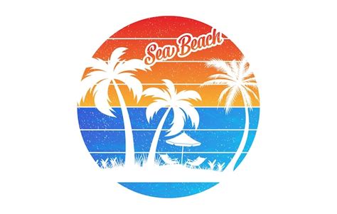 Premium Vector Sea Beach T Shirt Design