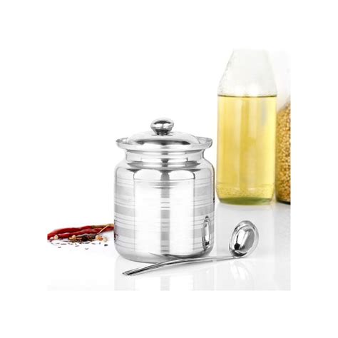 Buy Omega Stainless Steel Ghee Oil Pot With Spoon Ml Set Of