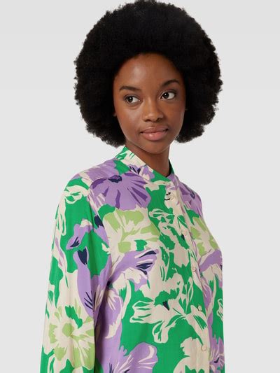 Brax Blouse Met All Over Bloemenprint Model Style Viv In Lichtgroen