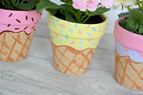 The Ice Cream Theme Pretty Plant Pots For Lilas Room • Vintage Frills