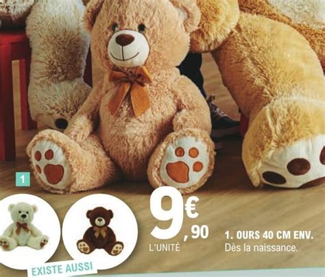 Promo Ours 40 CM Env Chez E Leclerc