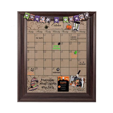 Framed Whiteboard Calendar Framed Dry Erase Calendar | Etsy