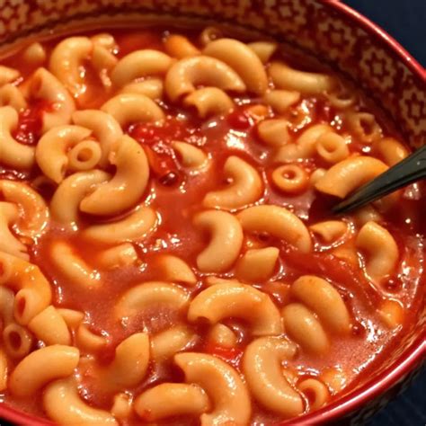 Tomato Juice And Macaroni Soup