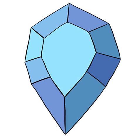 How To Draw A Gem Easy Drawing Tutorial For Kids