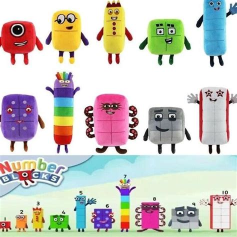 Jual Numberblocks Plush Stuffed Toys Educational Doll Number Blocks