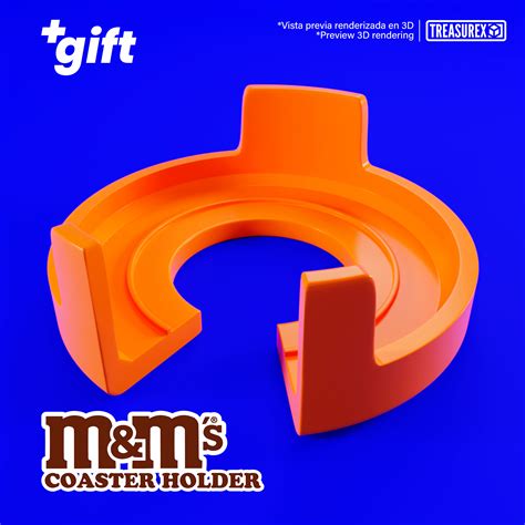 Fichier Stl Gratuit Porte Gobelets M M Coaster Holder Objet Pour