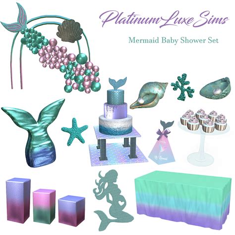 Mermaid Baby Shower Set The Sims 4 Build Buy CurseForge