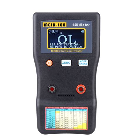 MESR 100 ESR Capacitor Tester Ohm Meter Professional Measuring Internal