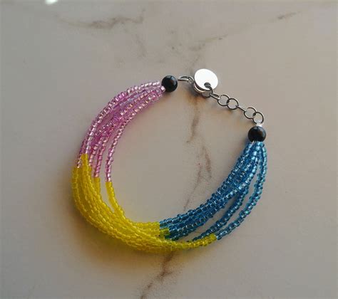 Pansexual Pride Bracelet Etsy