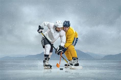 Fondos de Pantalla Hockey Varón Dos Uniforme Casco Hielo Deporte