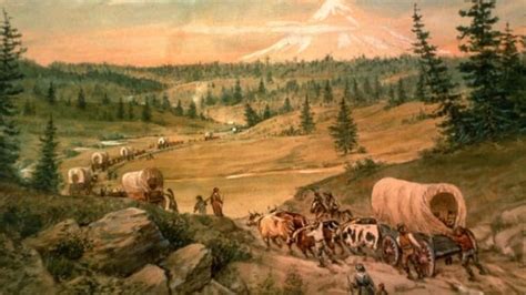 This Image Shows The Oregon Trail In The 1830s This Trail Was Used By