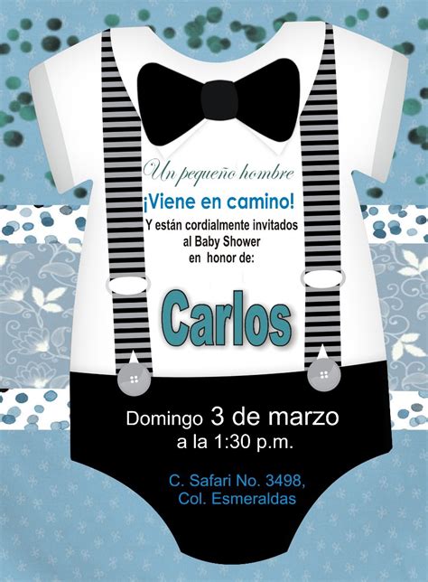 Invitación Imprimible Personalizada Baby Shower Niño 4800 En