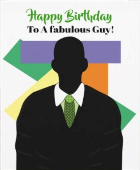 African American Suit And Tie Happy Birthday Guy Card Zazzle Happy